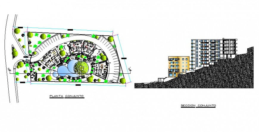 Hotel architectural detail drawing in AutoCAD file.