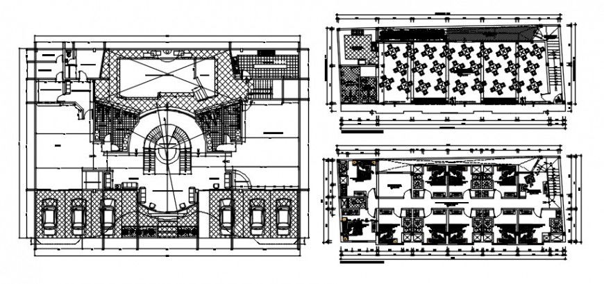 Hotel building drawings details 2d view floor plan AutoCAD software file