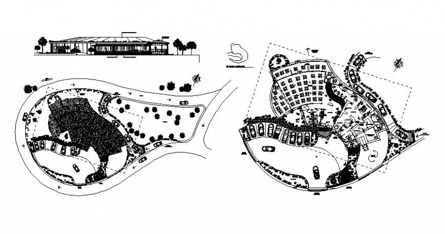 Hotel building drawings details floor plan 2d view autocad file