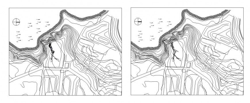 Hotel building location map and site plan cad drawing details dwg file