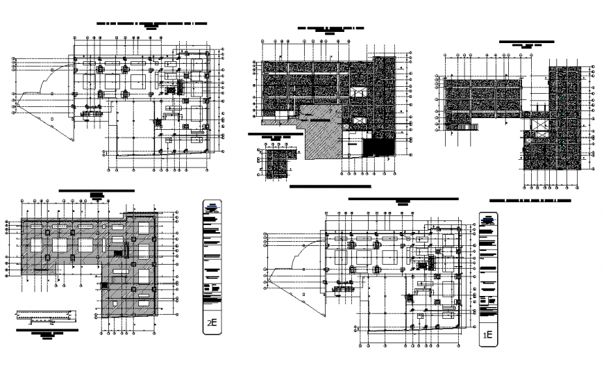 Hotel building structure layout autocad file