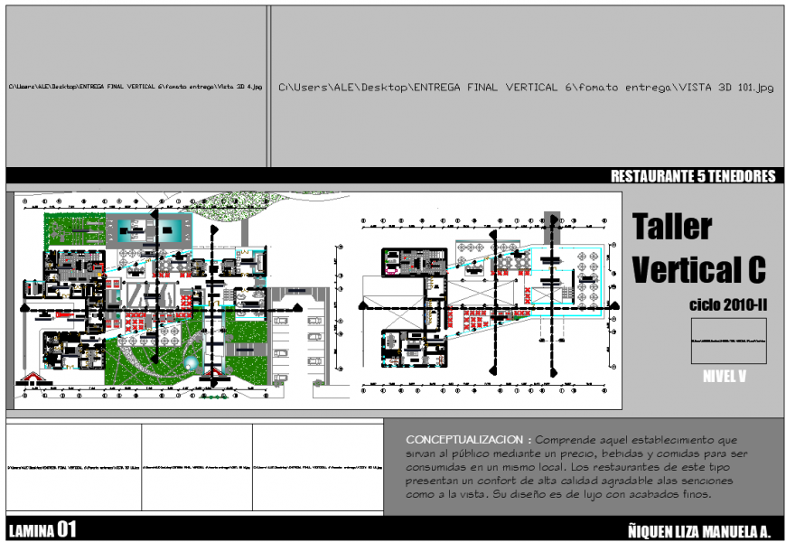 Hotel conceptual drawing plan in dwg file