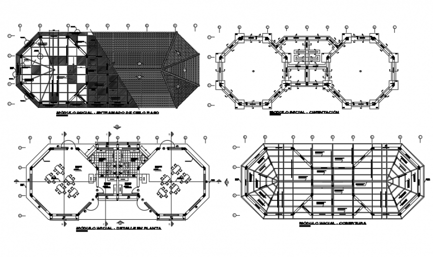 Hotel Floor plan design dwg file
