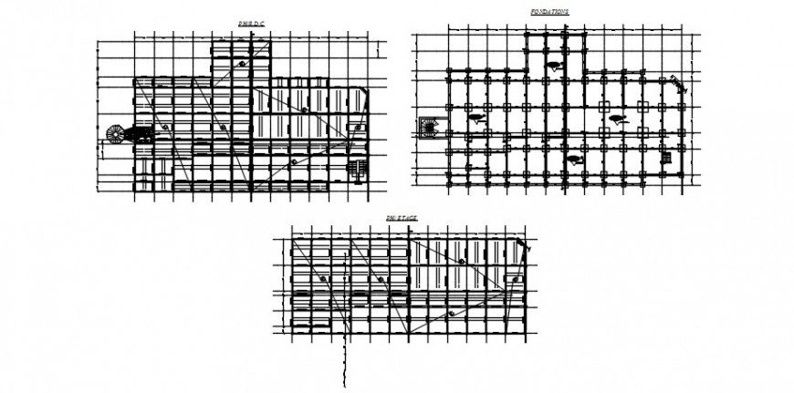 Hotel floors structure plan cad drawing details dwg file