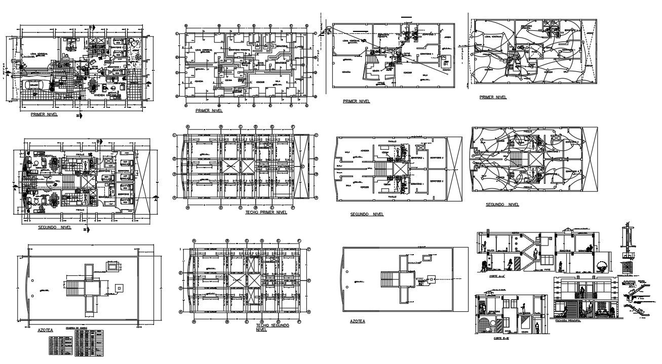 house building Project with DWG File