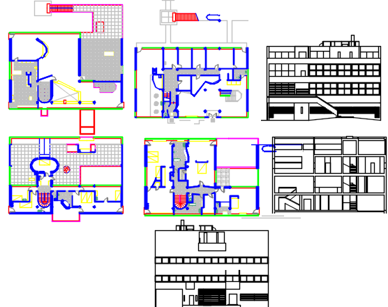 house layout plan dwg file