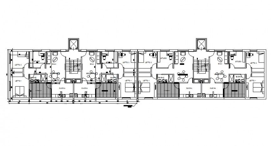 House apartment details 2d drawing work plan in autocad