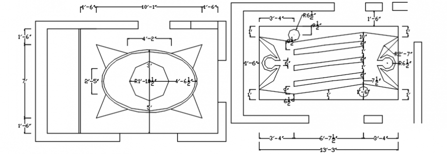 House areas ceiling plan and design structure details dwg file