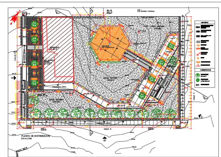 House block detail 2d view layout plan in autocad format