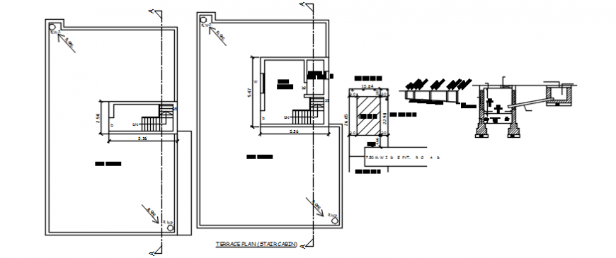 House building constructive section and framing plan drawing details dwg file