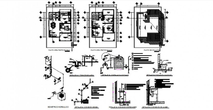 House CAD layout plan drawings detail 2d view autocad software file