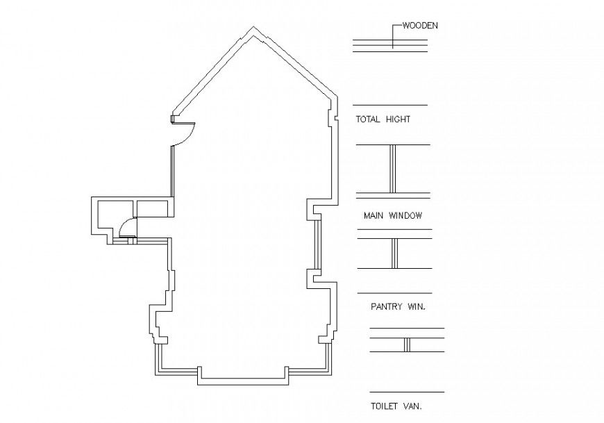 House cut framing plan structure cad drawing details dwg file