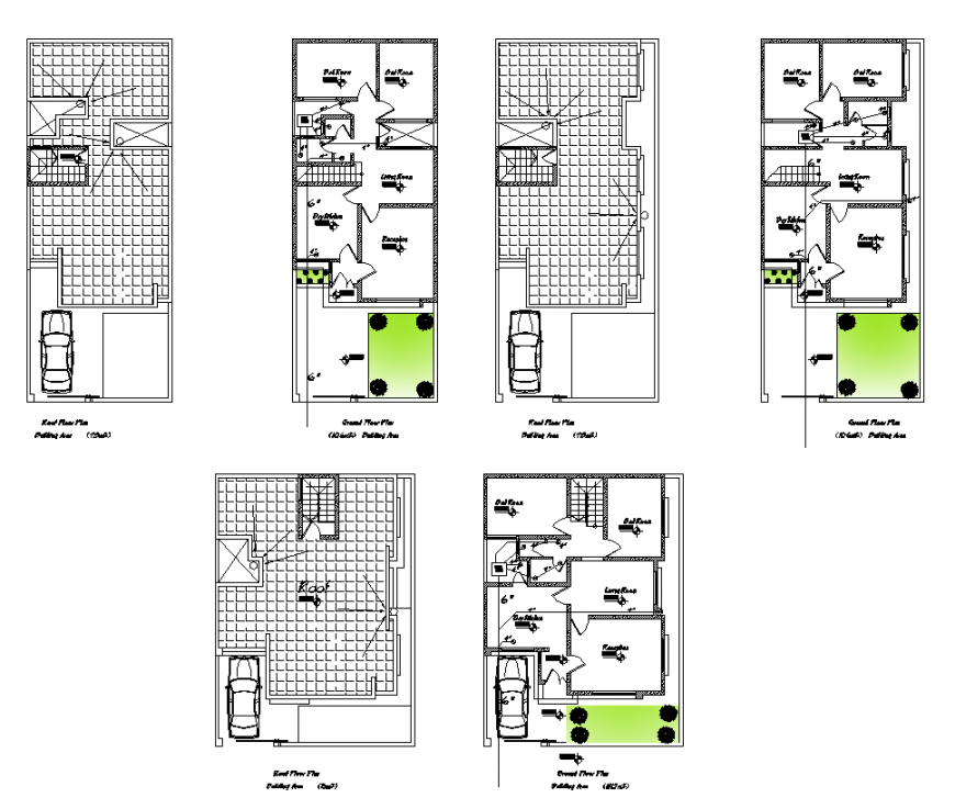 House Design detail elevation 2d view autocad file