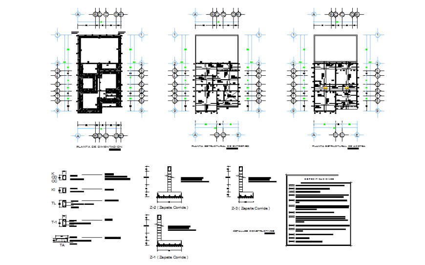 House Detail drawing like Structure & Foundation