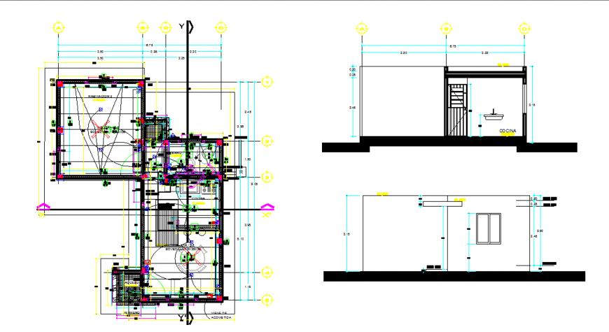 House Electric Plan Lay-out detail All Electric point Detail