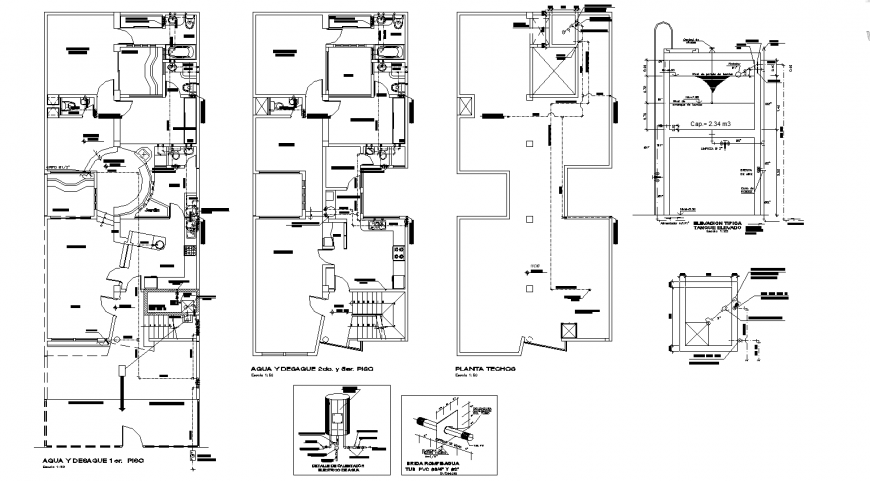 House electrical detail layout plan in dwg AutoCAD file.