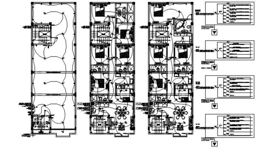 House electrical plans Autocad drawing
