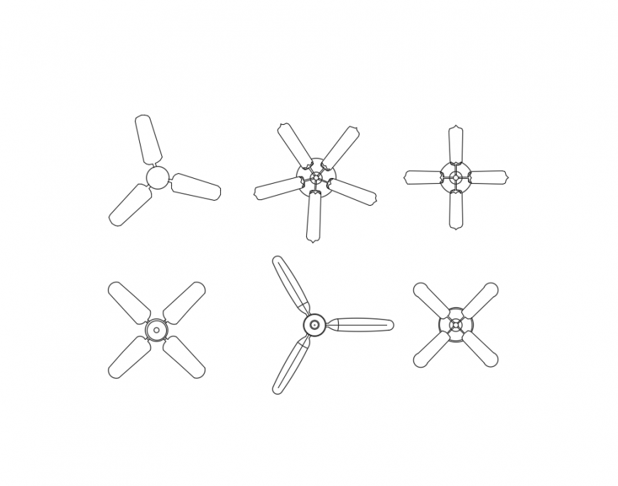 House false ceiling fans cad blocks cad drawing details dwg file