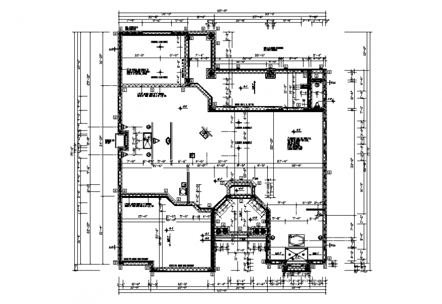 House floor framing and foundation plan cad drawing details dwg file
