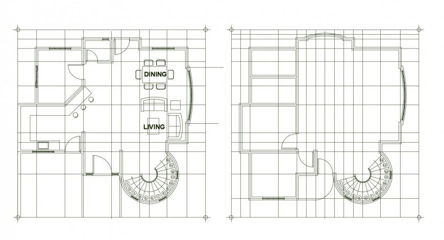 House floor plan and framing plan cad drawing details dwg file