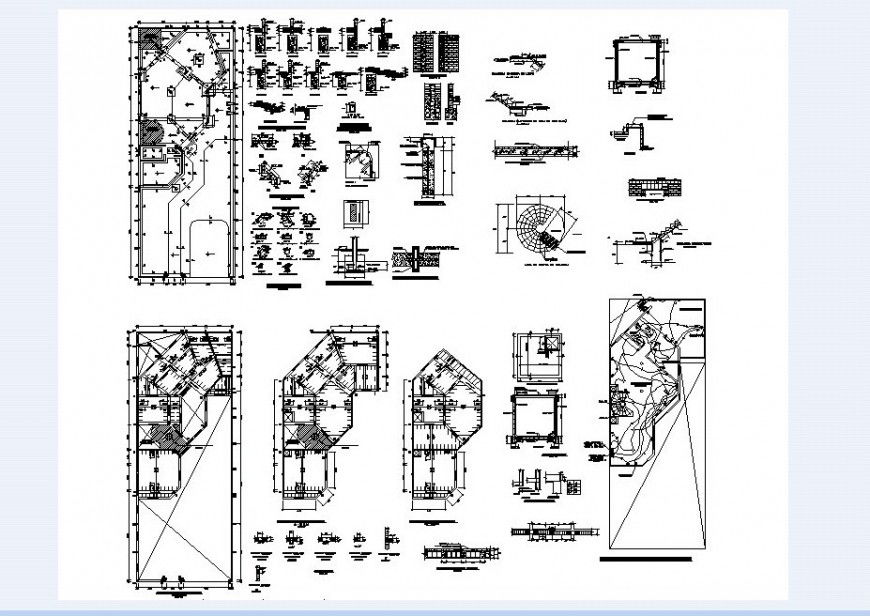 House floor plan and necessary detail of house in auto cad file