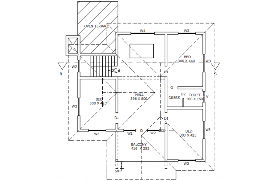 House floor plan cad file