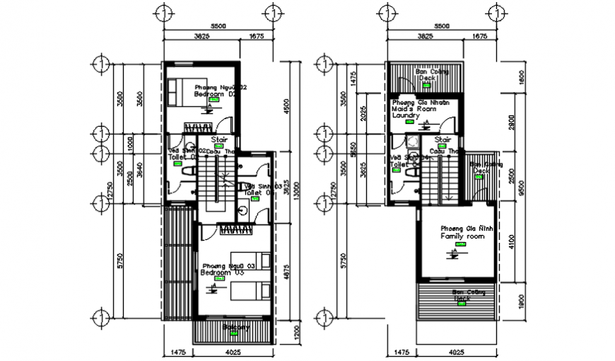 House floor plans cad drawing