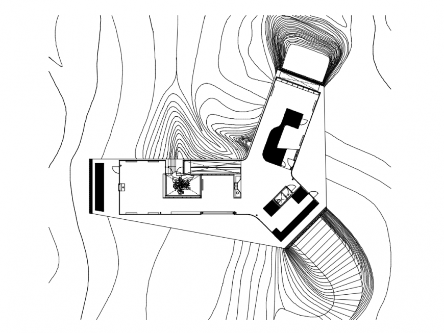 House floor top view layout plan with sanitary layout cad drawing details dwg file