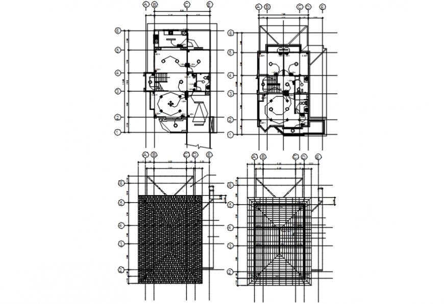 House floors electrical installation and cover plan cad drawing details dwg file