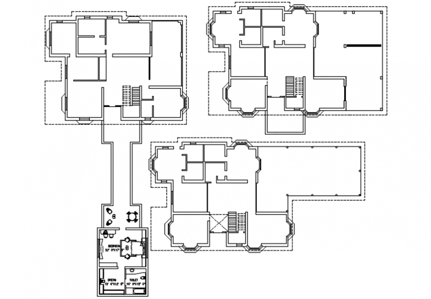 House floors framing plan structure and layout plan cad drawing details dwg file