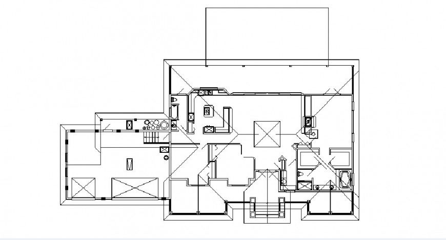 House for one family framing plan and structure details dwg file