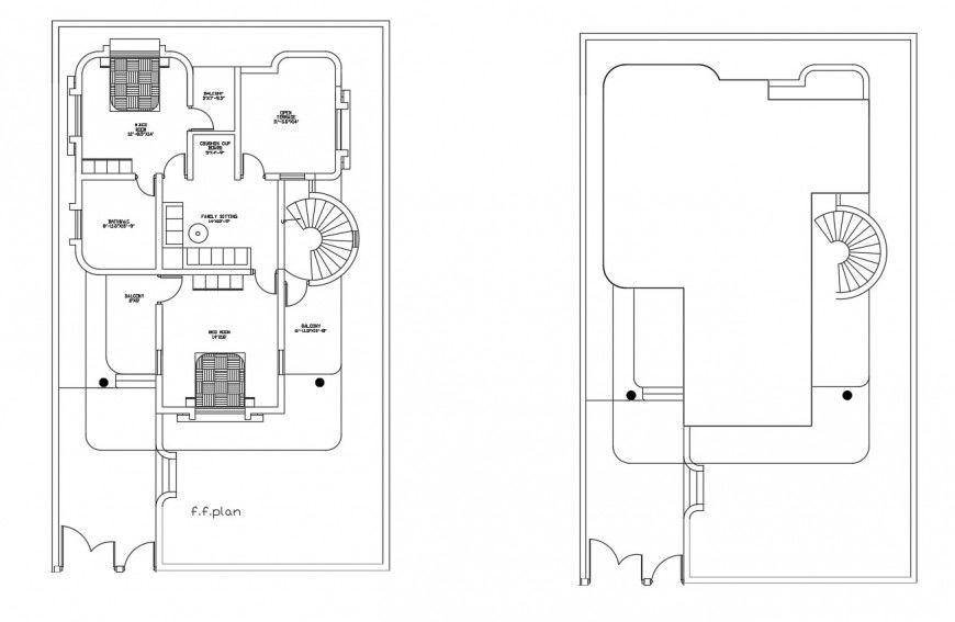 House general layout plan and cover plan cad drawing details dwg file