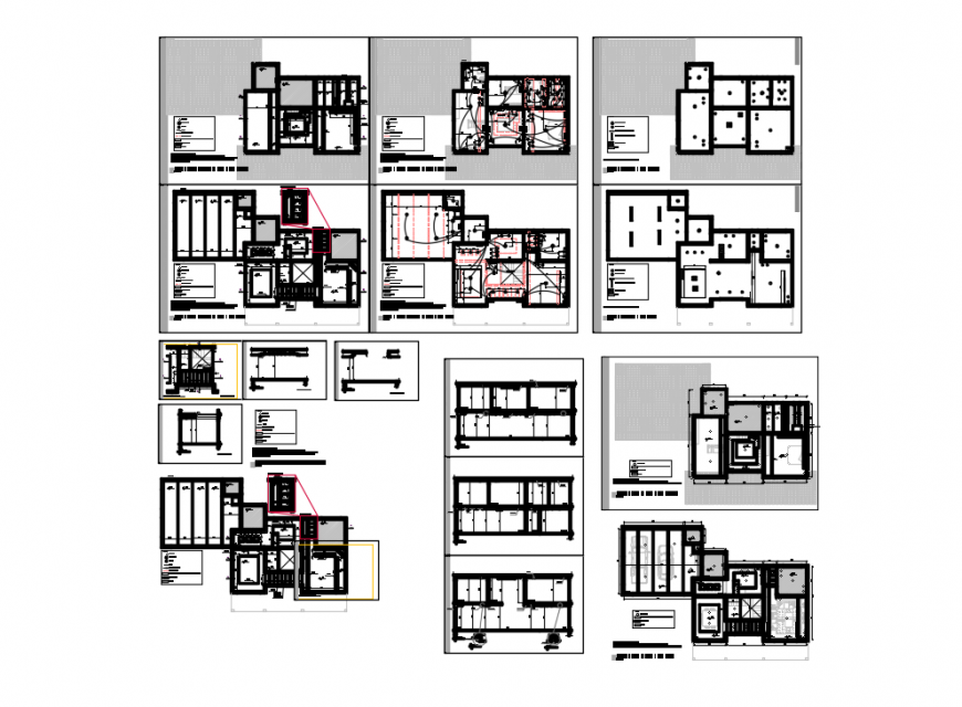 DWG of House Gypsum Ceiling with Complete Structural Details