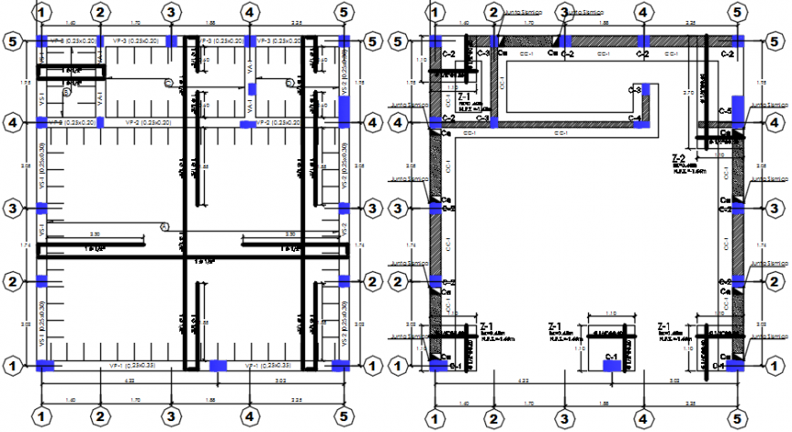 House kitchen constructive structure drawing details dwg file