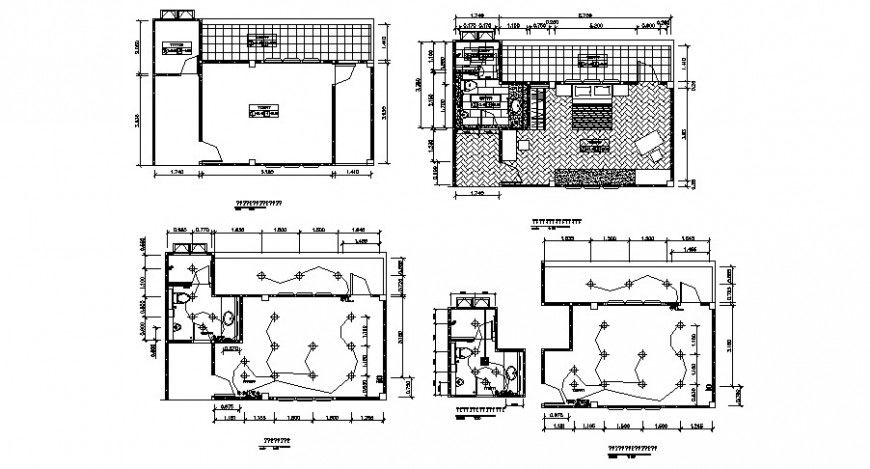 House layout plan and electrical installation layout plan details dwg file