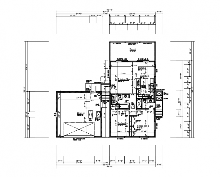 House layout plan and framing plan cad drawing details dwg file