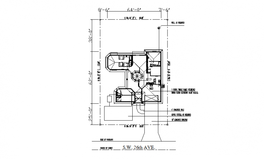 House line plan layout file