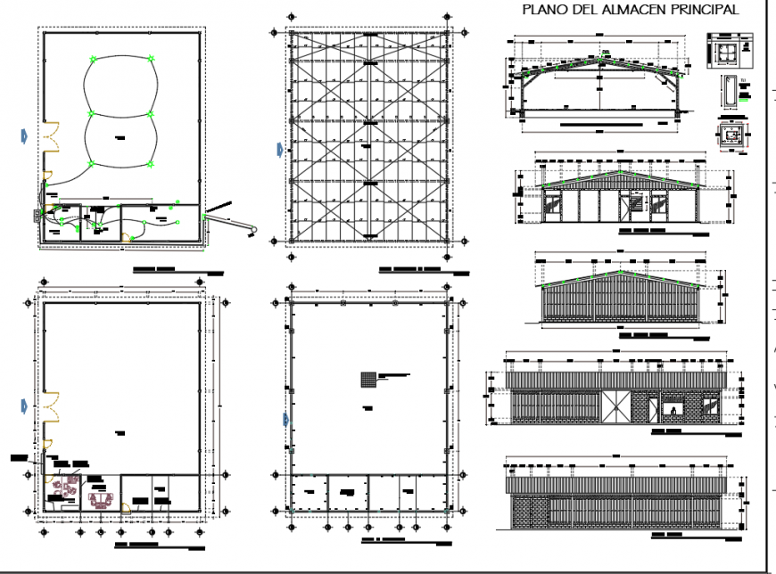House plan, elevation and electrical installation 2d view layout file in autocad format