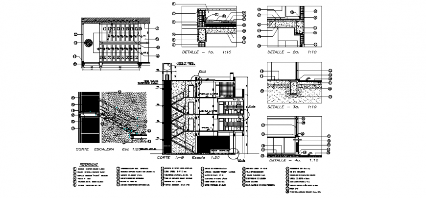 House plan & detailing dwg file.
