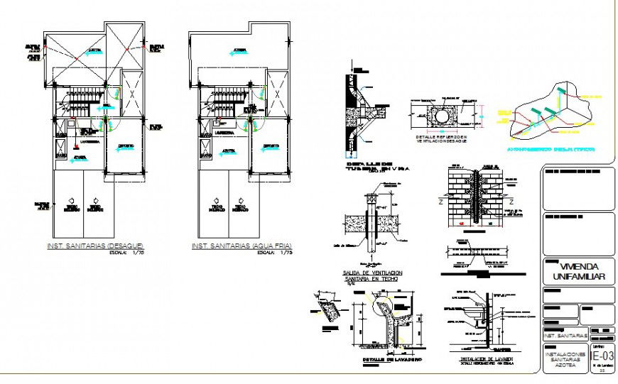 House plan and other structural units detail 2d view layout file in autocad format