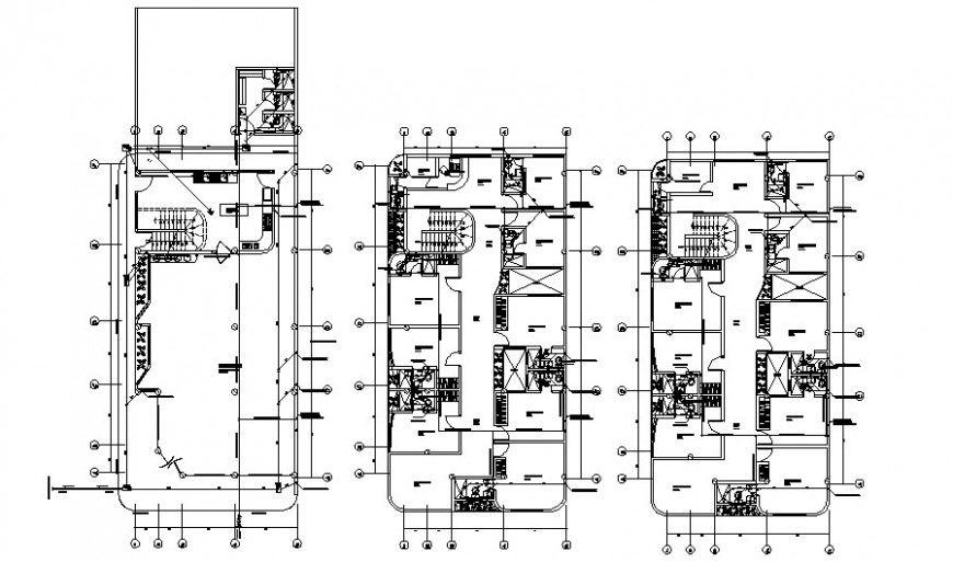 House plan and terrace plan 2d drawing autocad file