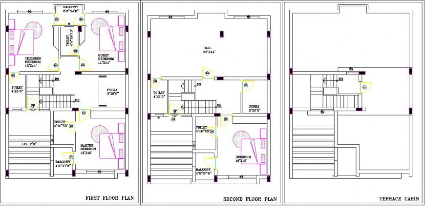 House plan structure detail 2d view CAD block layout file in autocad format