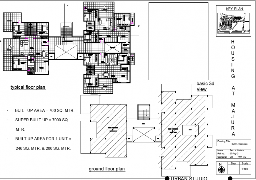 House plan with a detail dwg file.