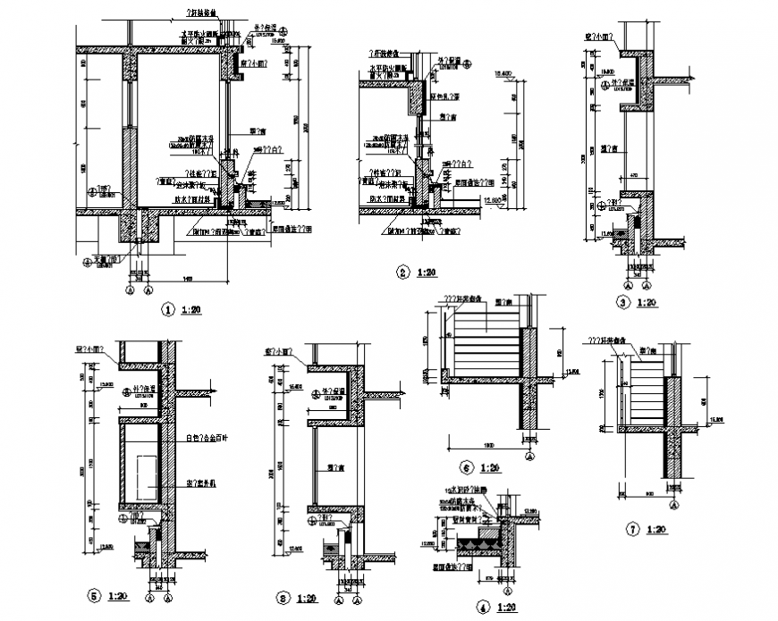 House projection section plan autocad file