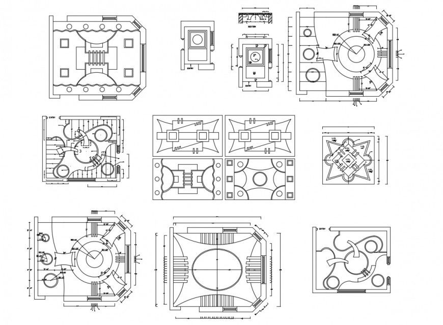 House rooms and areas ceiling plan cad drawing details dwg file