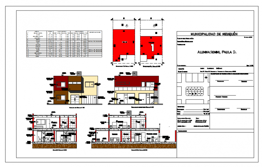 House Section & Elevation & other detail