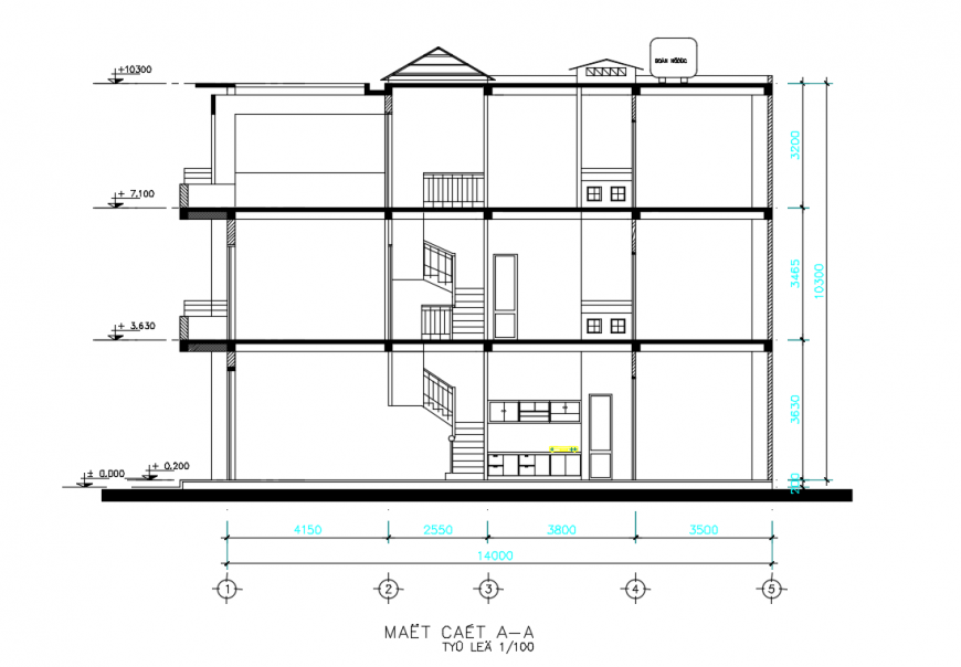 House Section detail in DWG file