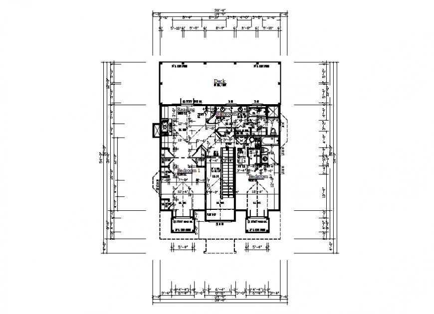 House single floor framing plan cad drawing details dwg file