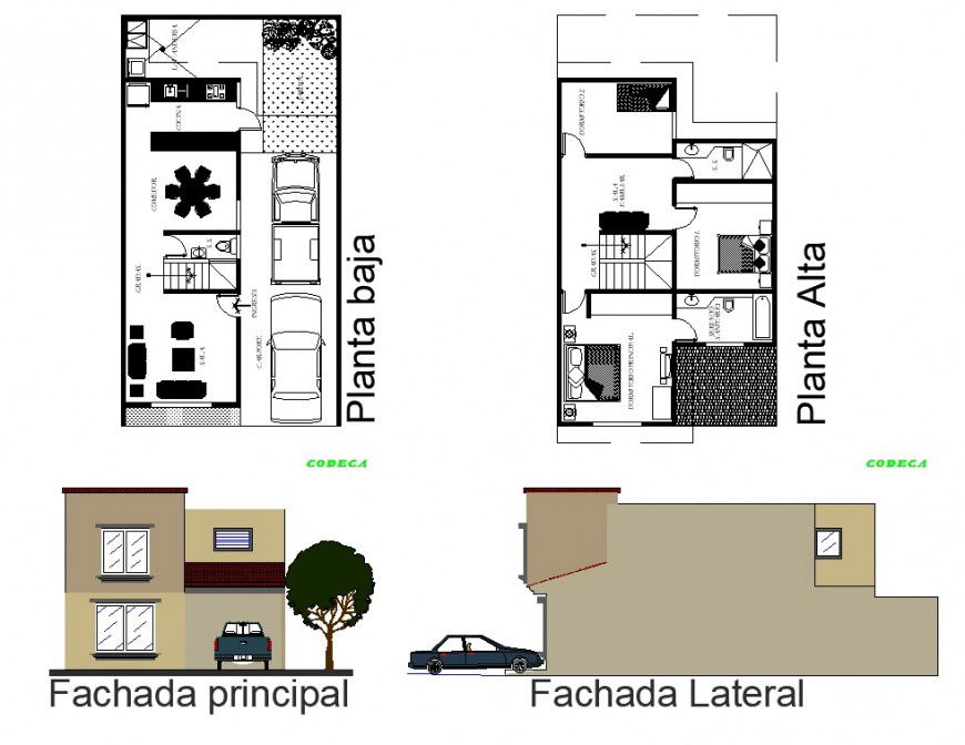 House structure detail CAD constructive block layout file in dwg format