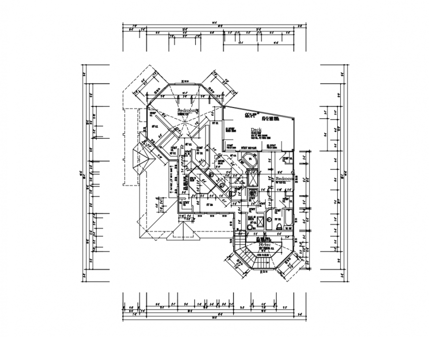 House third floor plan and framing plan structure details dwg file